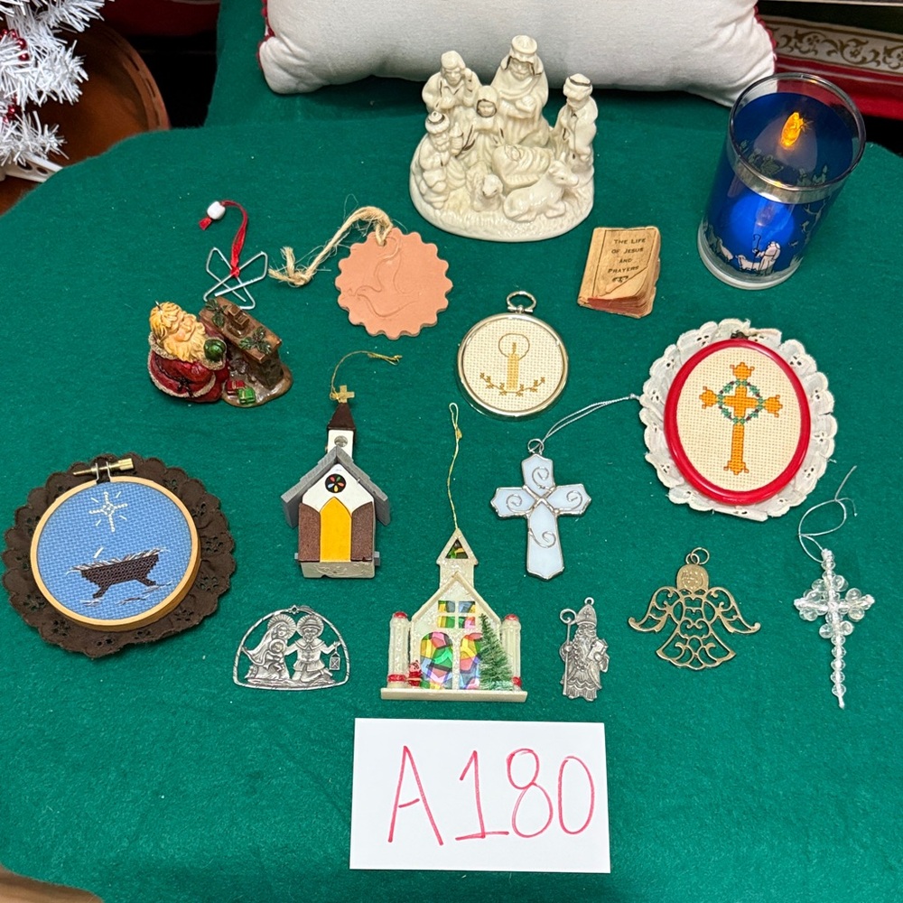 Assorted Religious Holiday Ornament / Decor Lot